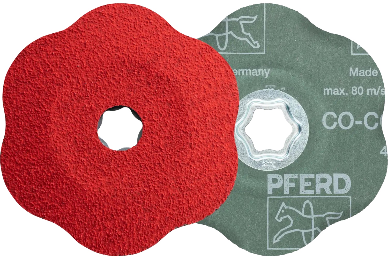 Picture of Pferd Combiclick® Contour Fiber Disc, 5" Dia, 60 Grit, Ceramic oxide Co-Cool